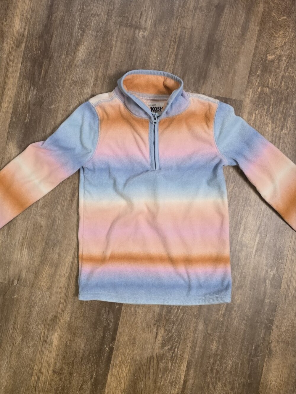 OshKosh B'gosh Gradient Half-Zip Pullover - Blue & Peach 4t Winter Fall